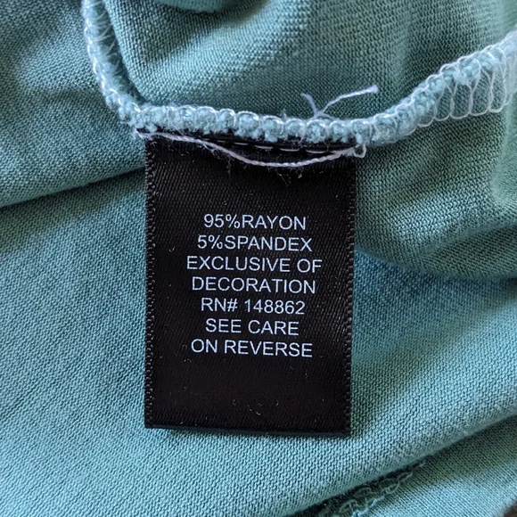 Torrid Super Soft Green Dip-Dye Classic Tee Size 2 - Picture 5 of 9